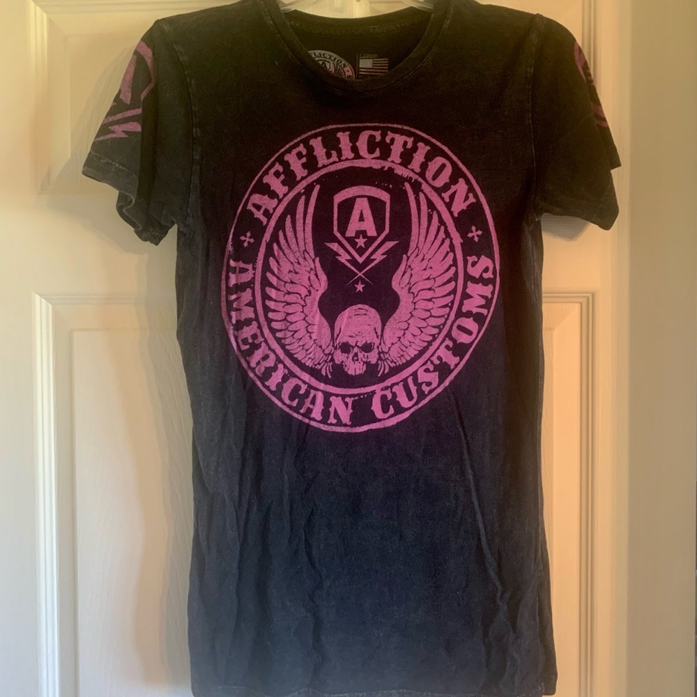 Womens Affliction Short Sleeve Shirt